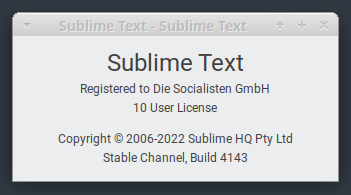 SublimeText 4 (build 4126 - 4143). license key. как получить лицензию на sublimetext 4 (version for Linux)